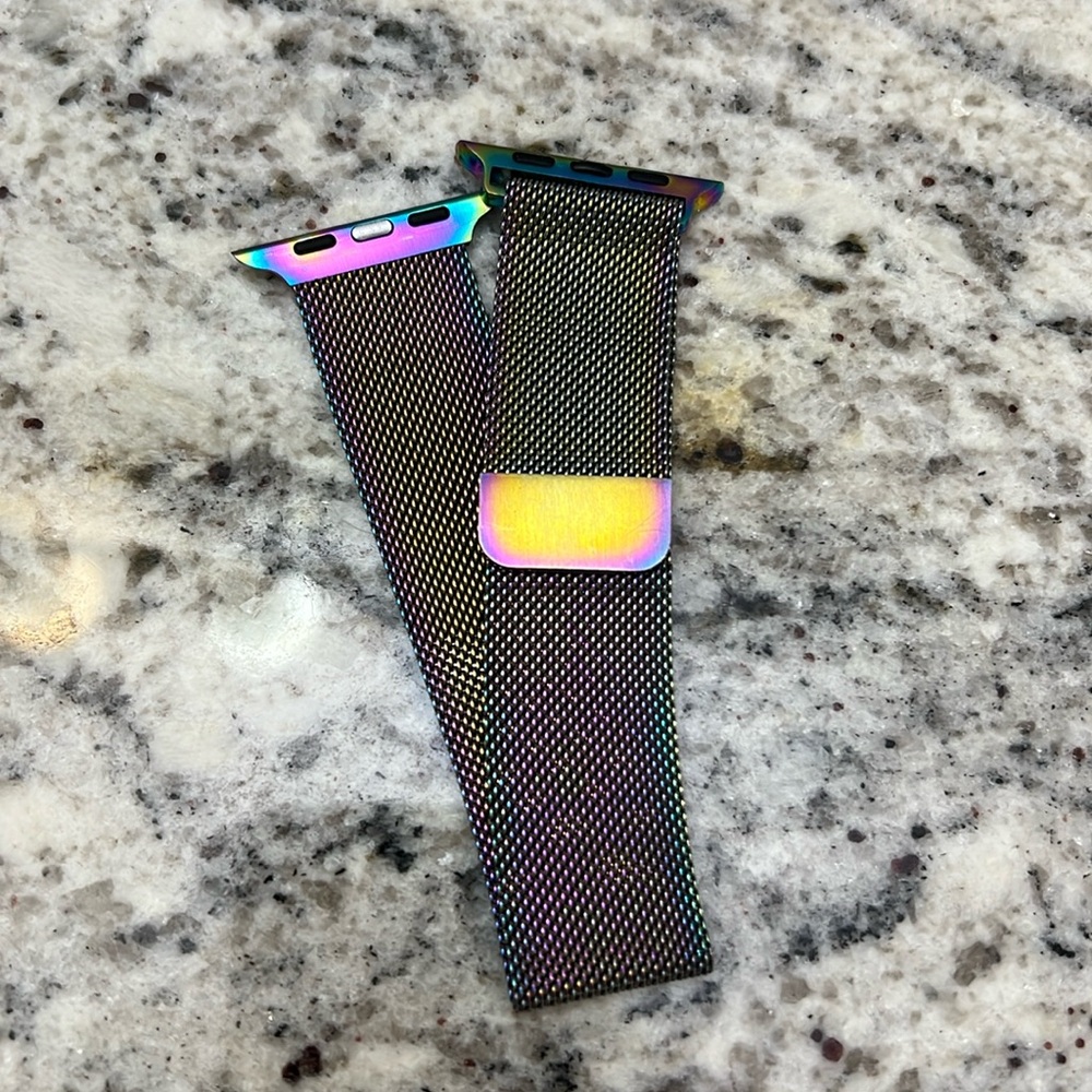 Holographic Stainless Apple Watch Band